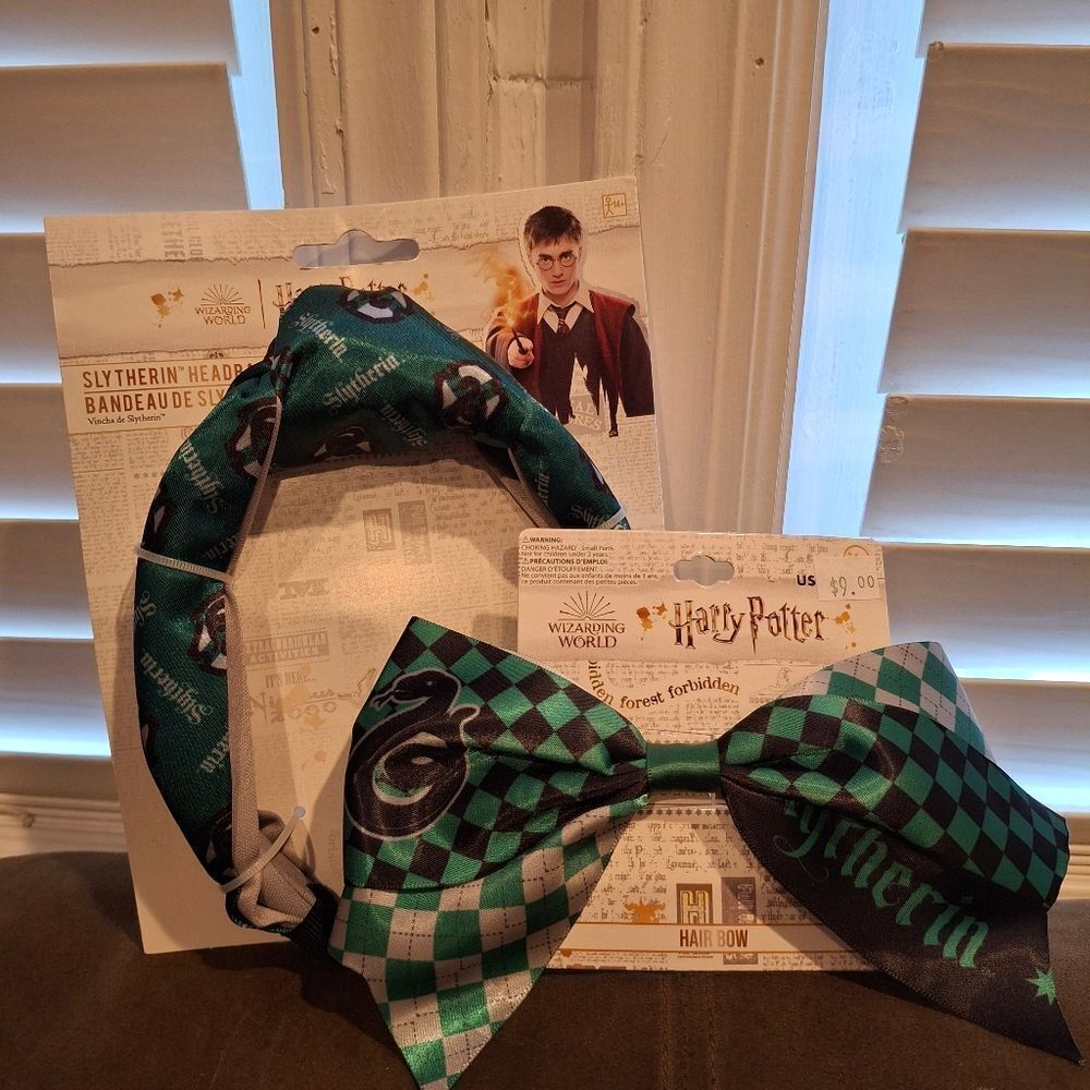 Harry Potter Slytherin Headband & Bow